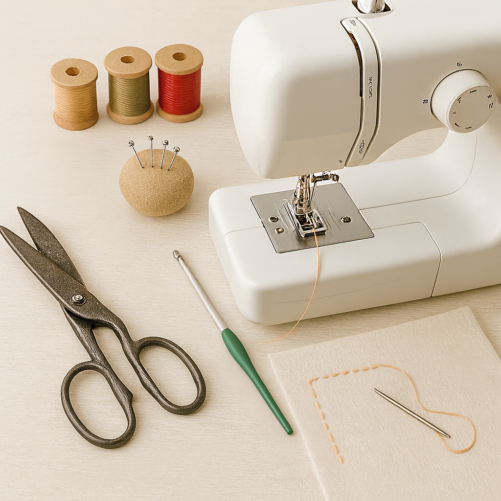 Embroidery hoop with flower design